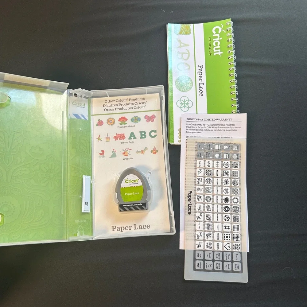 Cricut every day C Paper Lace Cartridge Link Status Unknown